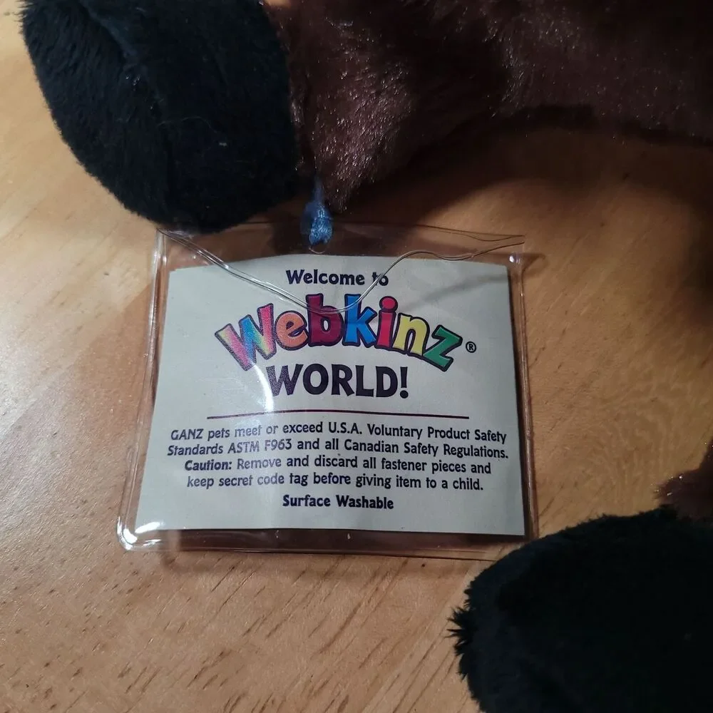 Ganz Webkinz Reindeer 9" Plush Stuffed Animal Retired Hang Tag‎ Brown - Picture 10 of 12